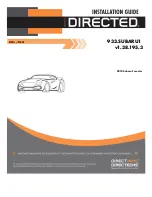 Directed 933.SUBARU1 Installation Manual preview