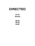 Preview for 1 page of Directed 9816P User Manual