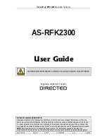 Directed AS-RFK2300 User Manual preview