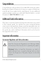 Preview for 2 page of Directed Clifford 3806X Owner'S Manual