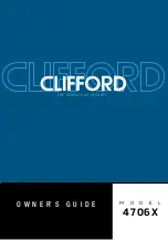 Directed Clifford 4706X Owner'S Manual preview