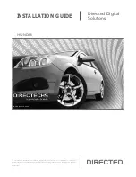 Directed Directechs HYUNDAI1 Installation Manual предпросмотр