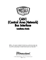 Directed Install Essentials CAN1 Installation Manual preview