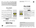 Предварительный просмотр 1 страницы Directed PS-3180E User Manual