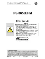 Directed PS-3655EFM User Manual preview