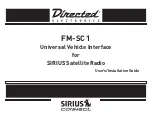 Preview for 1 page of Directed SIRIUS FM-SC 1 User'S Installation Manual