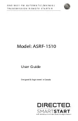 Directed Smart Start ASRF-1510 User Manual preview