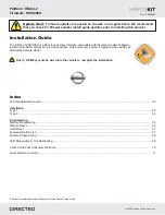 Предварительный просмотр 1 страницы Directed Xpresskit DBALL-NISS08EU Installation Manual