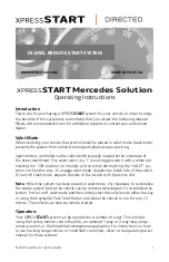 Preview for 1 page of Directed XPRESSSTART ONE Operating Instructions