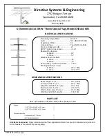 Directive Systems & Engineering DSE144-6RS Manual предпросмотр