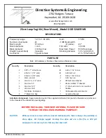 Предварительный просмотр 1 страницы Directive Systems & Engineering DSE2324LYRMK Quick Start Manual