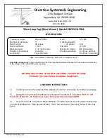 Directive Systems & Engineering DSE3311LYRM Assembly Instructions предпросмотр