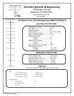 Предварительный просмотр 1 страницы Directive Systems & Engineering DSEFO144-12 Manual