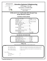 Preview for 1 page of Directive Systems & Engineering DSEFO144-12XPOL Manual