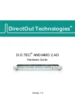 DirectOut Technologies ANDIAMO 2.AD Hardware Manual предпросмотр