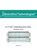 DirectOut Technologies D.O.TEC ANDIAMO.AES Hardware Manual предпросмотр