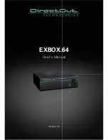 Предварительный просмотр 1 страницы DirectOut Technologies EXBOX.64 User Manual