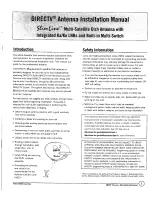 DirecTV SlimLine Multi-Satellite Dish Antenna Installation Manual preview