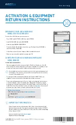 Предварительный просмотр 2 страницы DirecTV Wireless Video Bridge Activation & Equipment Return Instructions