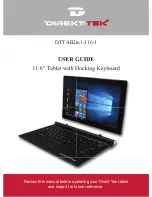 Preview for 1 page of DIREKT-TEK DTTAB2in1-116-1 User Manual