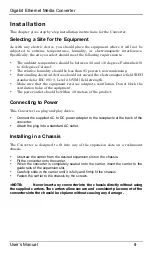 Предварительный просмотр 9 страницы DirekTronik 1000Base-SX/LX User Manual