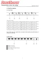 Предварительный просмотр 5 страницы DirekTronik 20102284 Operation Manual