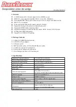 Preview for 4 page of DirekTronik 20109919 Operation Manual