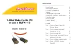 DirekTronik DVFX-110 User Manual preview