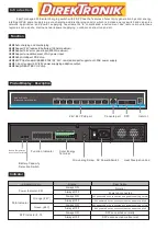 Предварительный просмотр 2 страницы DirekTronik TS0800G-2S-SE User Manual