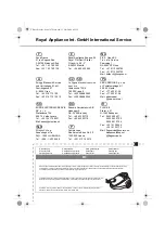 Preview for 52 page of Dirt Devil Antiinfective R1 Operating Manual