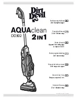 Предварительный просмотр 1 страницы Dirt Devil Aqua Clean DD302 Operating Manual