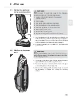 Предварительный просмотр 55 страницы Dirt Devil Aqua Clean DD302 Operating Manual