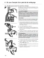 Предварительный просмотр 74 страницы Dirt Devil Aqua Clean DD302 Operating Manual