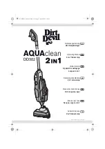 Dirt Devil AQUAclean DD302 Operating Manual предпросмотр