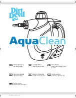 Dirt Devil AquaClean M317 Operating Manual preview