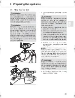 Предварительный просмотр 41 страницы Dirt Devil AquaClean M317 Operating Manual