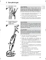 Preview for 21 page of Dirt Devil AquaClean M318 Operating Manual