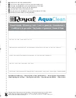 Preview for 77 page of Dirt Devil AquaClean Operating Manual