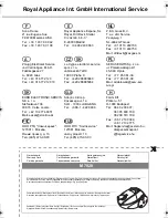 Preview for 36 page of Dirt Devil Bagline M7020 Operating Manual