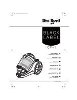 Dirt Devil Black Label CP-1 Operating Manual предпросмотр