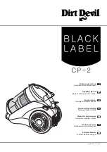 Dirt Devil Black Label CP-2 Operating Manual preview