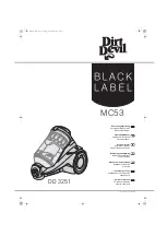 Dirt Devil BLACK LABEL MC53 Operating Manual preview