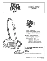 Preview for 1 page of Dirt Devil Breeze 082500 Owner'S Manual