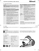 Preview for 27 page of Dirt Devil Centrino Cleancontrol 2 Operating Manual