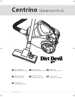 Dirt Devil Centrino Cleancontrol M2881-6 Operating Manual preview