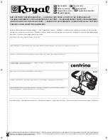 Preview for 41 page of Dirt Devil CENTRINO M2881 Operating Manual