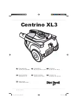 Dirt Devil Centrino XL3 Operating Manual preview