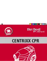 Dirt Devil Centrixx CPR Operating Manual preview