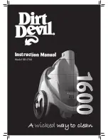 Preview for 1 page of Dirt Devil DD4700 Instruction Manual