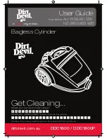 Preview for 1 page of Dirt Devil DDC1800 User Manual